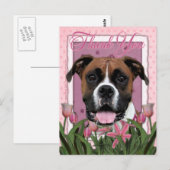 Bedankt - Boxer - Vindy Briefkaart (Voorkant / Achterkant)