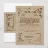 Bedankt brief aan een jeugdvriend (Voorkant / Achterkant)