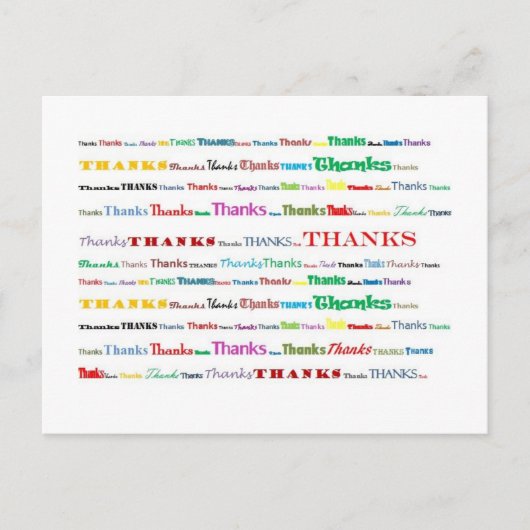 Bedankt briefkaart (Voorkant)