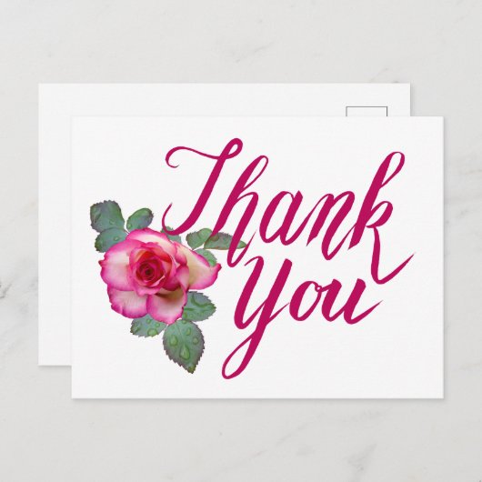 Bedankt Briefkaart (Voorkant / Achterkant)