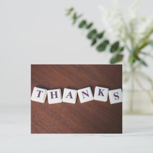 Bedankt Briefkaart (Staand voorkant)