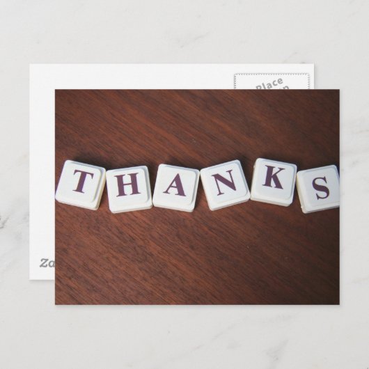 Bedankt Briefkaart (Voorkant / Achterkant)