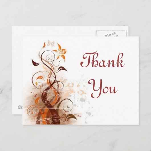 Bedankt Briefkaart (Voorkant / Achterkant)