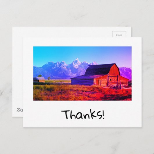 Bedankt Briefkaart (Voorkant / Achterkant)