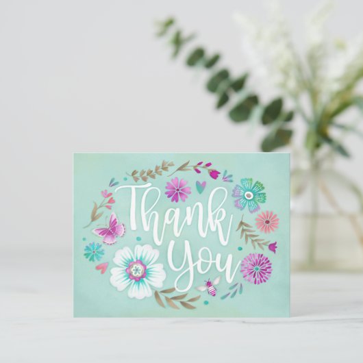 Bedankt Briefkaart (Staand voorkant)