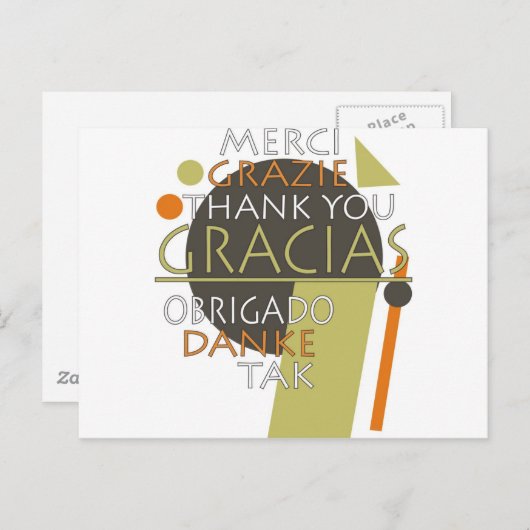 Bedankt Briefkaart (Voorkant / Achterkant)