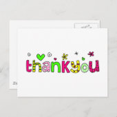 bedankt briefkaart (Voorkant / Achterkant)