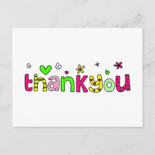 bedankt briefkaart