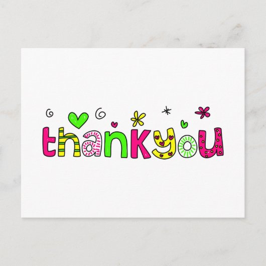 bedankt briefkaart (Voorkant)