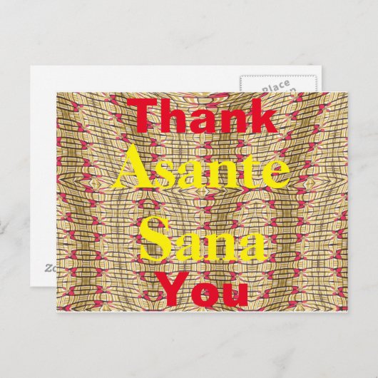 Bedankt Briefkaart (Voorkant / Achterkant)