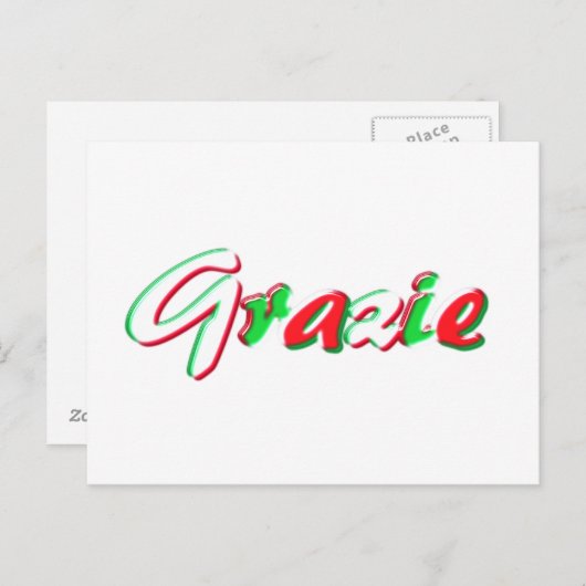 Bedankt Briefkaart (Voorkant / Achterkant)