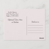 Bedankt Briefkaart, Bleke roze roos Briefkaart (Achterkant)