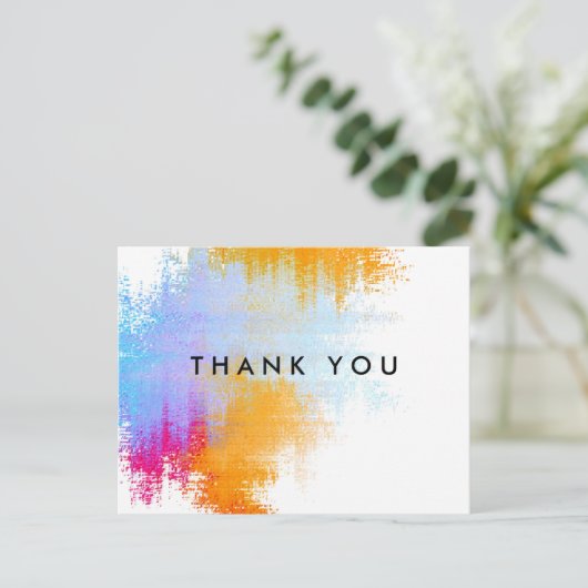 Bedankt Briefkaart gepersonaliseerd (Staand voorkant)