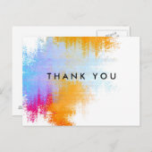 Bedankt Briefkaart gepersonaliseerd (Voorkant / Achterkant)