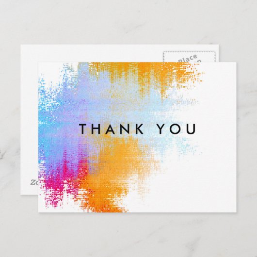 Bedankt Briefkaart gepersonaliseerd (Voorkant / Achterkant)