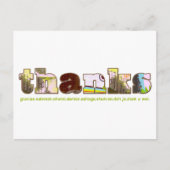 bedankt-briefkaart - meertalig briefkaart (Voorkant)