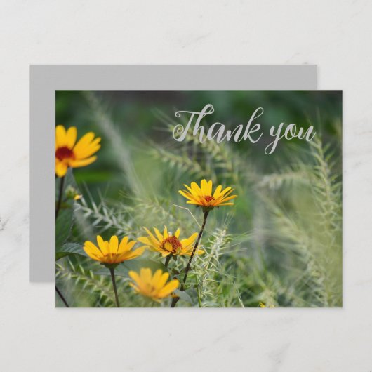 Bedankt Briefkaart of Gebruik je eigen sentiment (Voorkant / Achterkant)