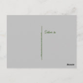 Bedankt Briefkaart of Gebruik je eigen sentiment (Achterkant)