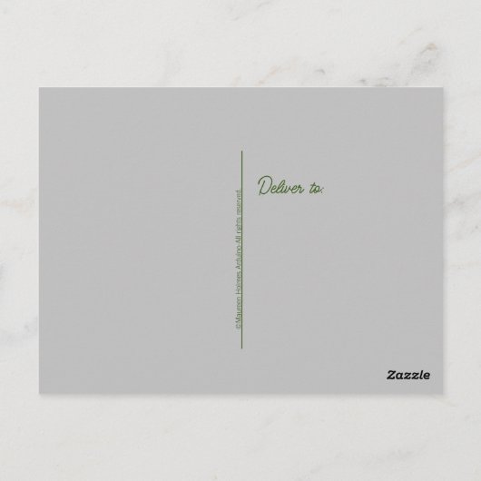 Bedankt Briefkaart of Gebruik je eigen sentiment (Achterkant)