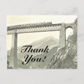 "Bedankt!",  Briefkaart Train & Bridge (Voorkant)