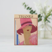 BEDANKT, Briefkaart van de veranderingstekst (Staand voorkant)