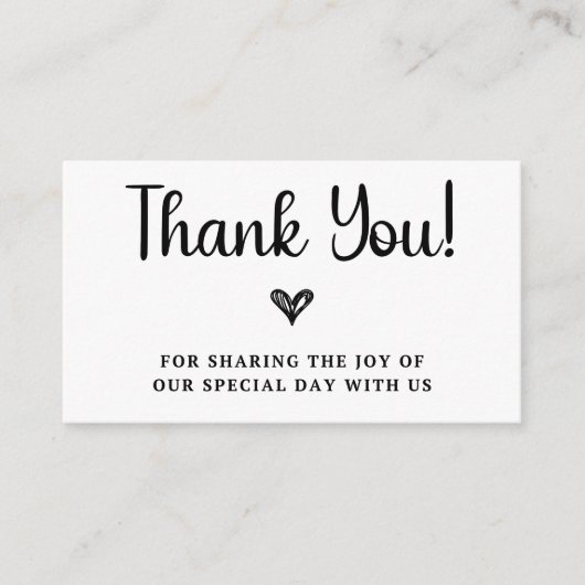 Bedankt bruiloft Vrijgezellenfeest Informatiekaartje (Voorkant)