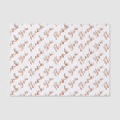 Bedankt Brush Script Typography Tissue Paper Tissuepapier (Voorkant)