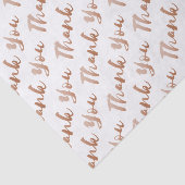 Bedankt Brush Script Typography Tissue Paper Tissuepapier (Detail)