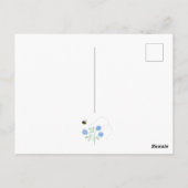 Bedankt Bumble Bee en Wild Flower Briefkaart (Achterkant)
