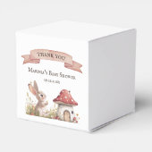 Bedankt Bunny Baby shower gunstbox Bedankdoosjes (Achterkant)