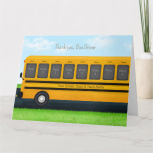 Bedankt Buschauffeur Gele Schoolbus 16 Foto's Kaart