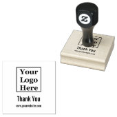 Bedankt Business Logo en website Sjabloon Rubberstempel (Gestempeld)