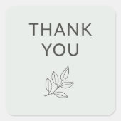 Bedankt Business Sage Green Botanical Label (Voorkant)