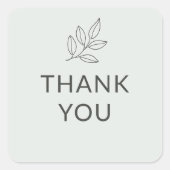 Bedankt Business Sage Green Botanical Label (Voorkant)