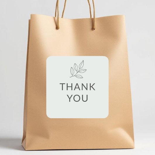 Bedankt Business Sage Green Botanical Label