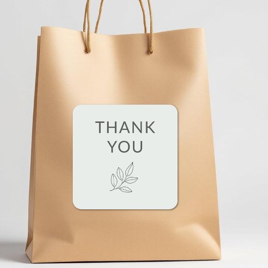 Bedankt Business Sage Green Botanical Label