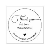 Bedankt Business Social Self Inking Rubber Stamp Zelfinktende Stempel (Design)