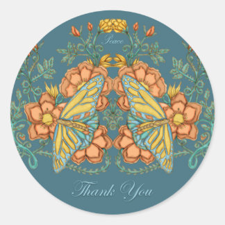 Bedankt Butterfly Sticker