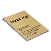 Bedankt Cadeau Beste collega gepersonaliseerd Noti Notitieboek (Rechterzijde)