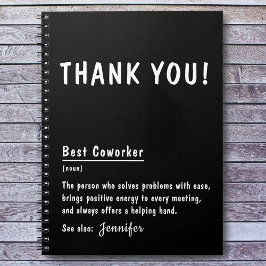 Bedankt Cadeau Beste collega gepersonaliseerd Noti Notitieboek