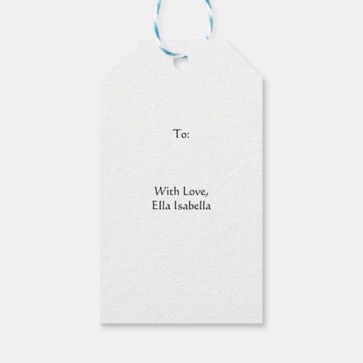 Bedankt Cadeau label Cadeaulabel (Achterkant)