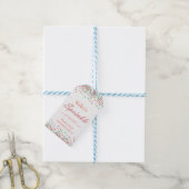 Bedankt cadeau label voor baby sprinkle cadeaulabel (Met Touw)