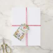 Bedankt cadeau label voor de eerste verjaardag. cadeaulabel (Met Touw)