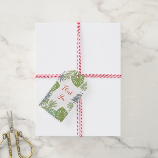 Bedankt cadeau label voor het eerste plant ontwerp cadeaulabel (Met Touw)