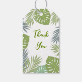 Bedankt cadeau label voor het eerste plant ontwerp cadeaulabel (Voorkant)