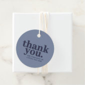 Bedankt Cadeau Labels | Minimaal blauw en marine (In situ)