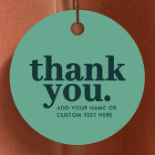 Bedankt Cadeau Labels | Moderne groene retro