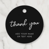 Bedankt Cadeau Labels | Stijlvol typografisch zwar (Voorkant)