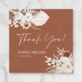 Bedankt Cadeau Labels Terracotta Boho (Voorkant)