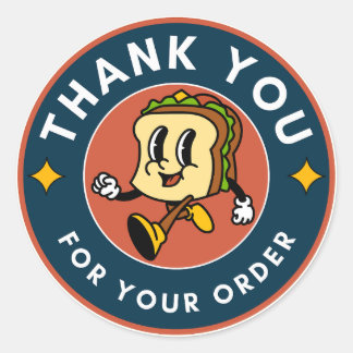 Bedankt Cadeau Ronde Sticker